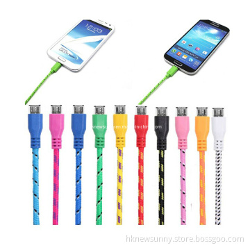 Colorful Pattened Micro USB Cable